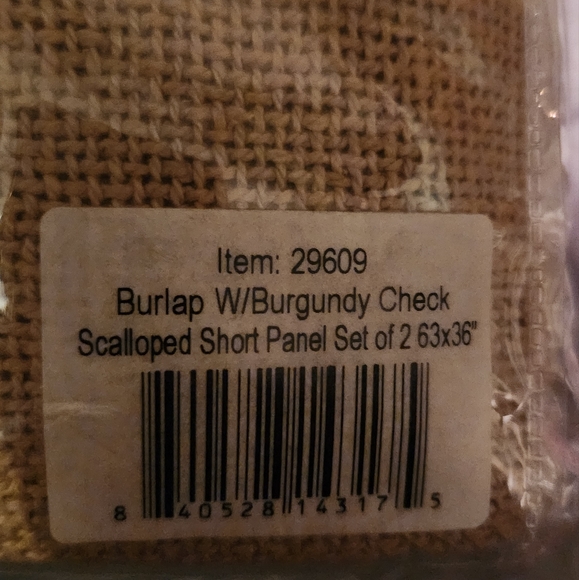NWT VHC Brands Burlap Curtains - Picture 3 of 5
